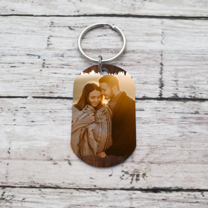 Personalised Drive Safe Keychain with 2 Names & Photo A Meaningful Gift for Couples-Jessemade AU
