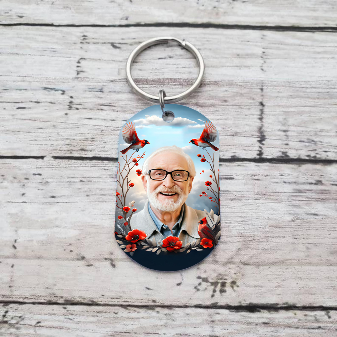 I Will Carry You With Me Until I See You Again Personalised Memorial Keychain with Custom Photo A Heartfelt Remembrance Gift-Jessemade AU