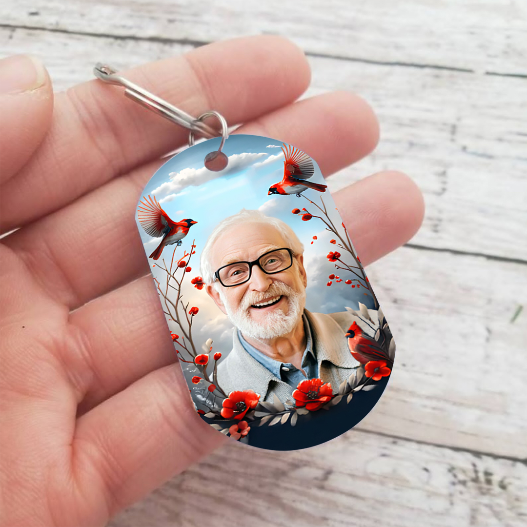 I Will Carry You With Me Until I See You Again Personalised Memorial Keychain with Custom Photo A Heartfelt Remembrance Gift-Jessemade AU