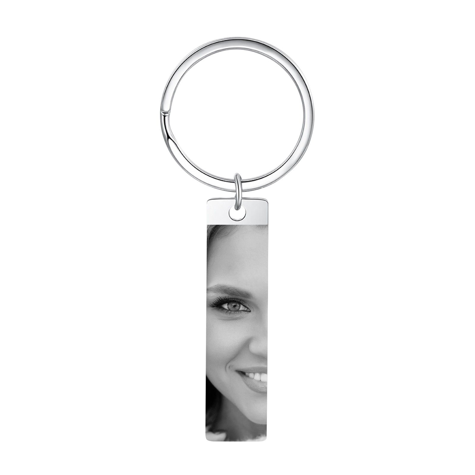 Personalised Keyring with 1 Photo Customised Keychain Eyes