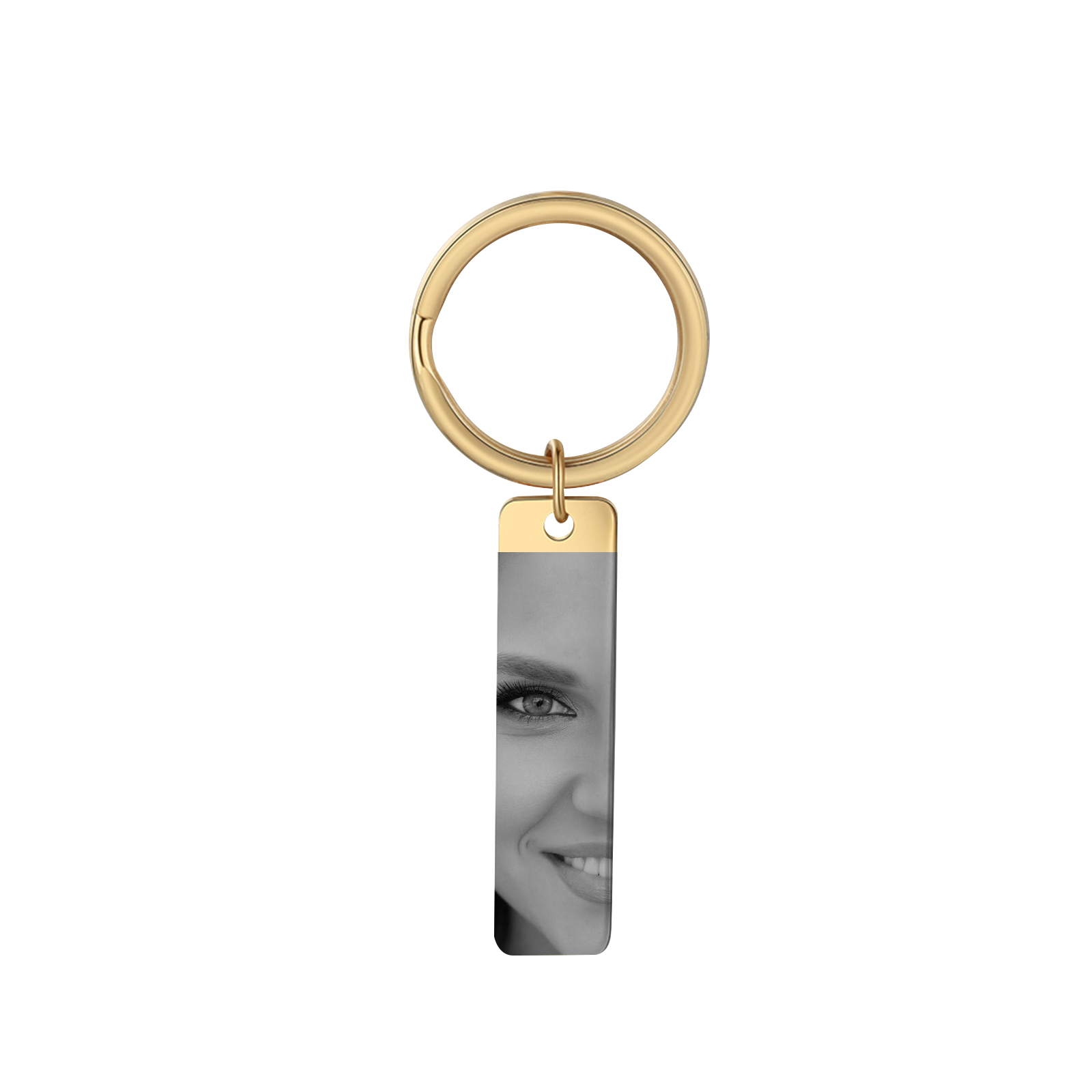 Personalised Eye Keyring with 1 Photo Customised Keychain Gift for Lov