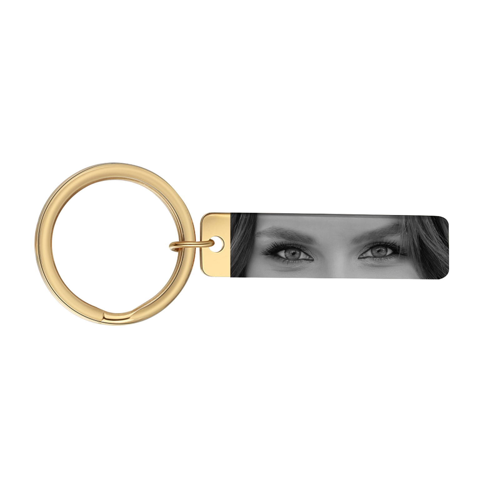 Personalised Keyring with 1 Photo Customised Keychain Eyes
