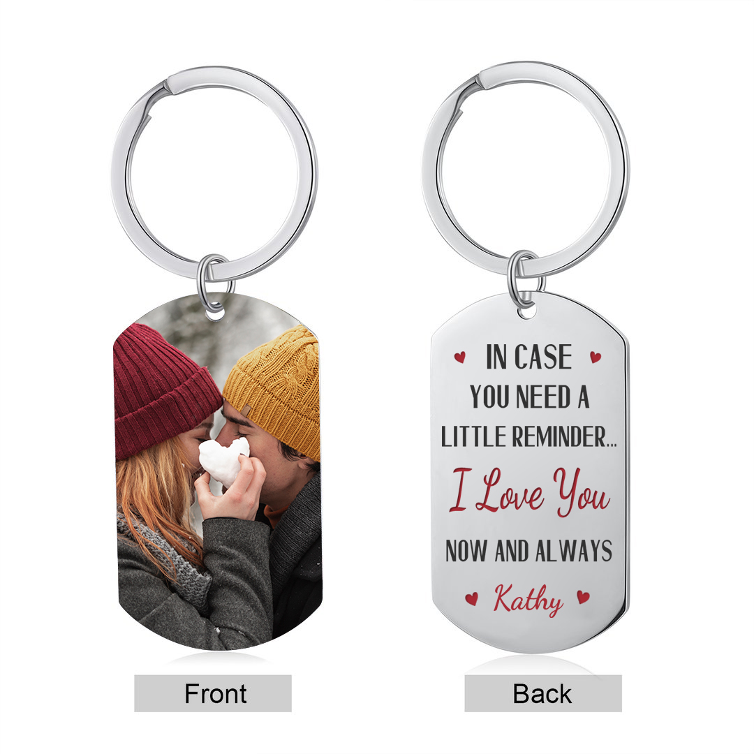 Personalised Keychain In Case You Need a Little Reminder I Love You Gift for Lover