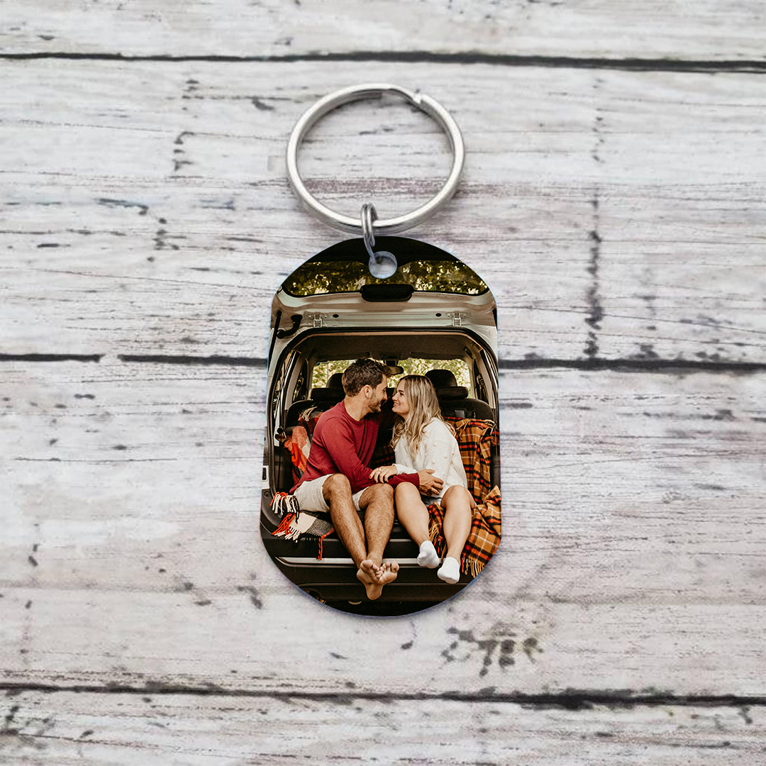 Personalised Keychain Pinky Promise I Met You I Liked Yo, I Love You Gift for Couple