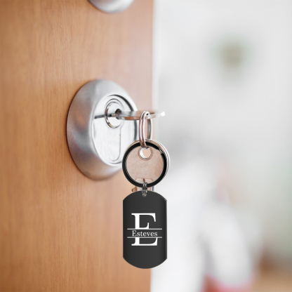 Personalised Photo Keychain Custom Name Photo Letter Valentines Day Gift for Him or Her