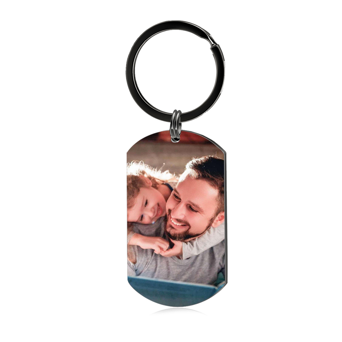 Personalised Photo Keychain Custom Name Photo Letter Valentines Day Gift for Him or Her