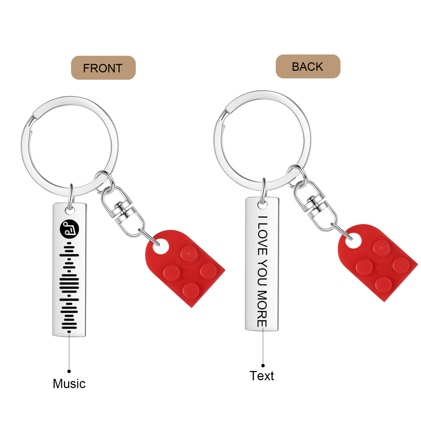 Personalised Keychain IT'S NOT THAT I'M HORNY Romantic Funny Gift Vale