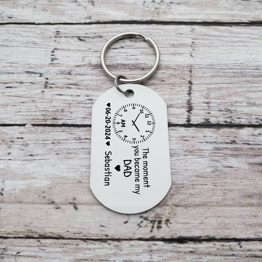 Personalised Keychain The Moment You Became My Mommy Custom Gift for Parents | Jessemade
