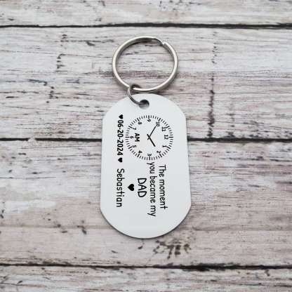 Personalised Keychain The Moment You Became My Mommy Custom Gift for Parents | Jessemade