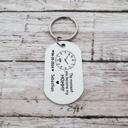 Personalised Keychain The Moment You Became My Mommy Custom Gift for Parents | Jessemade