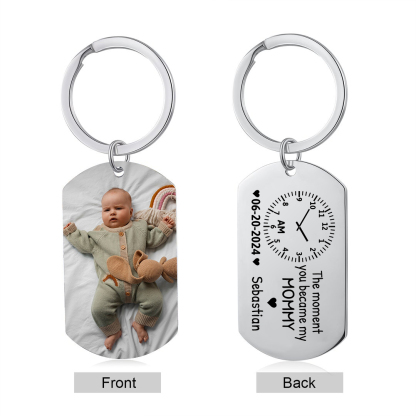 Personalised Keychain The Moment You Became My Mommy Custom Gift for Parents | Jessemade