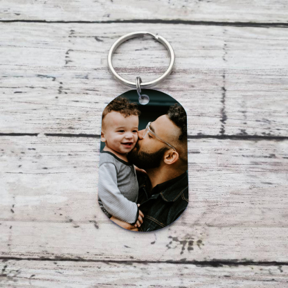 Personalised Photo Keychain This Is What an Awesome Dad Looks Like Gift for Dad | Jessemade