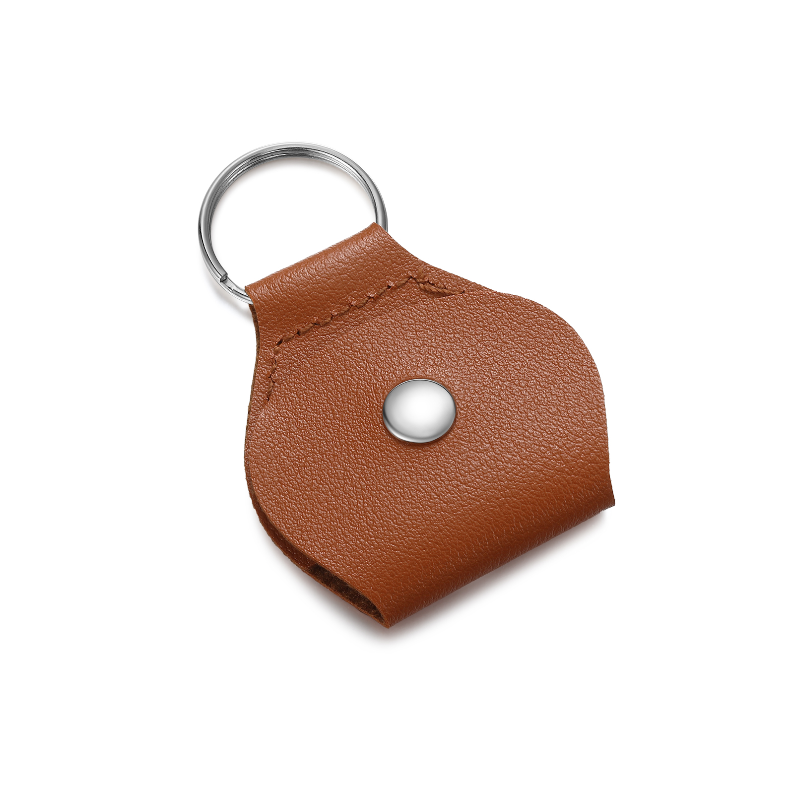 Personalised Leather Hidden Photo Memorial Keyring