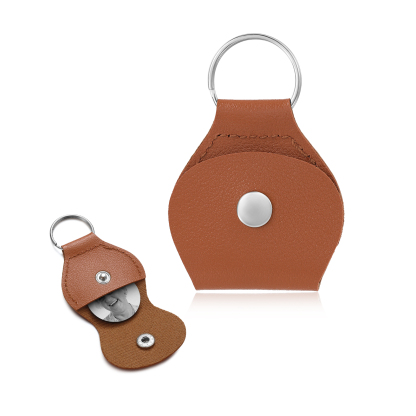 Personalised Leather Hidden Photo Memorial Keyring