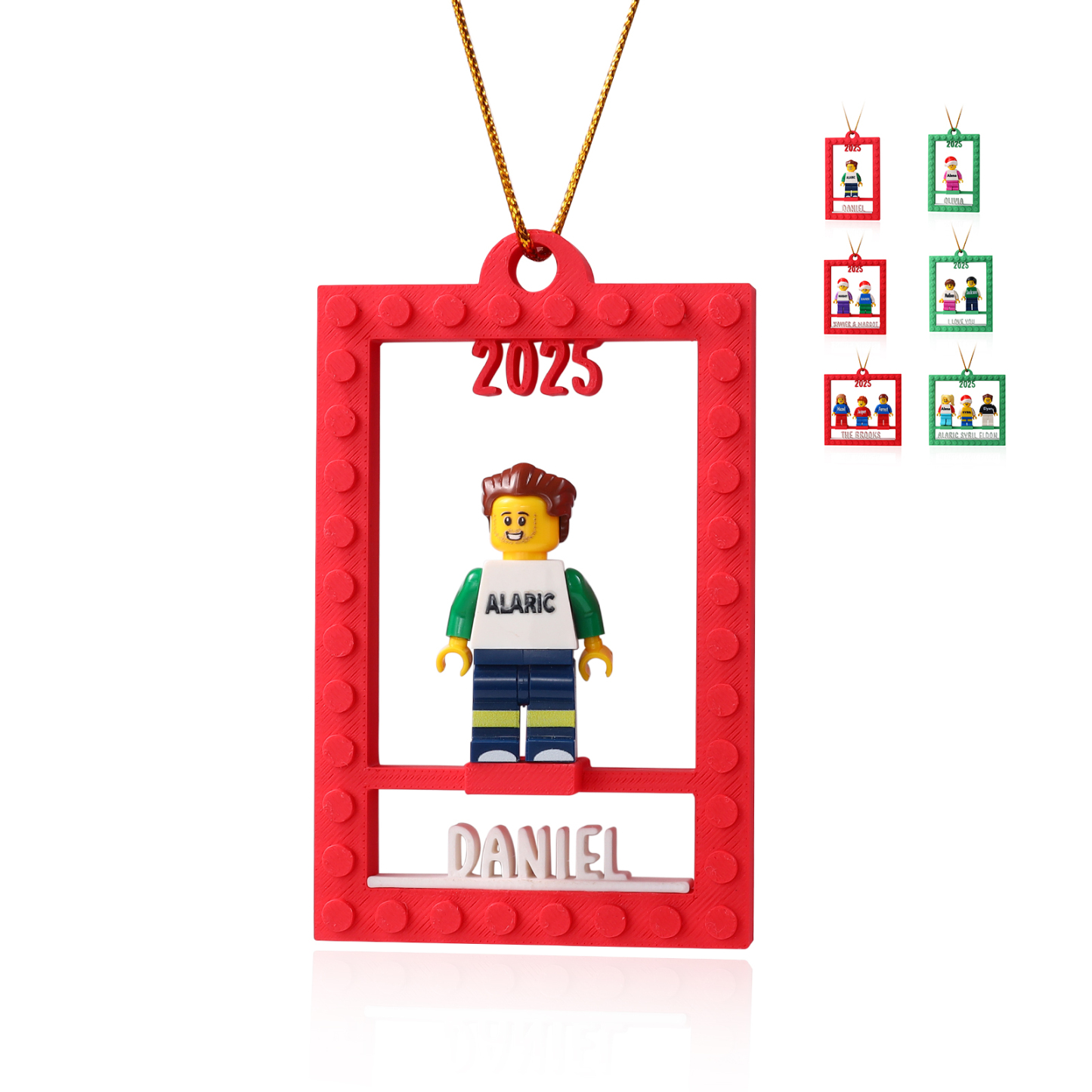 Personalised Minifigure Christmas Ornament