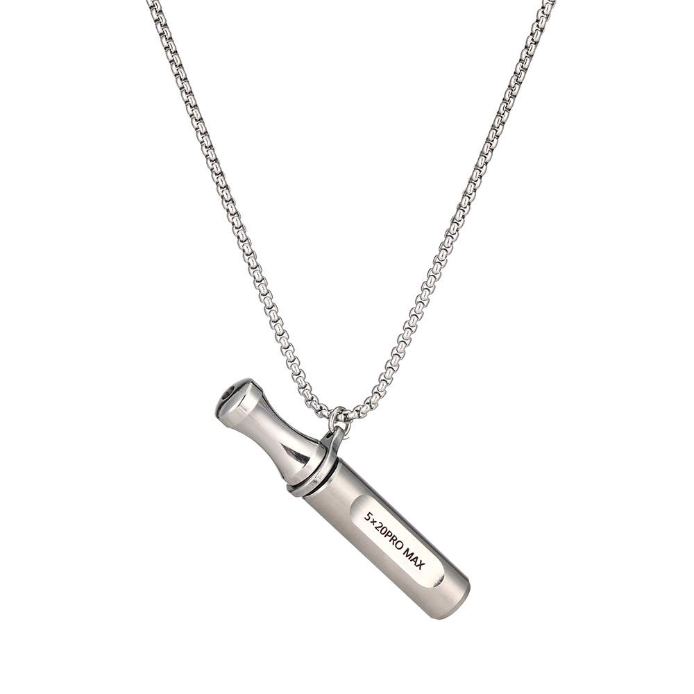 Anxiety Relief Stainless Steel Breathing Necklace