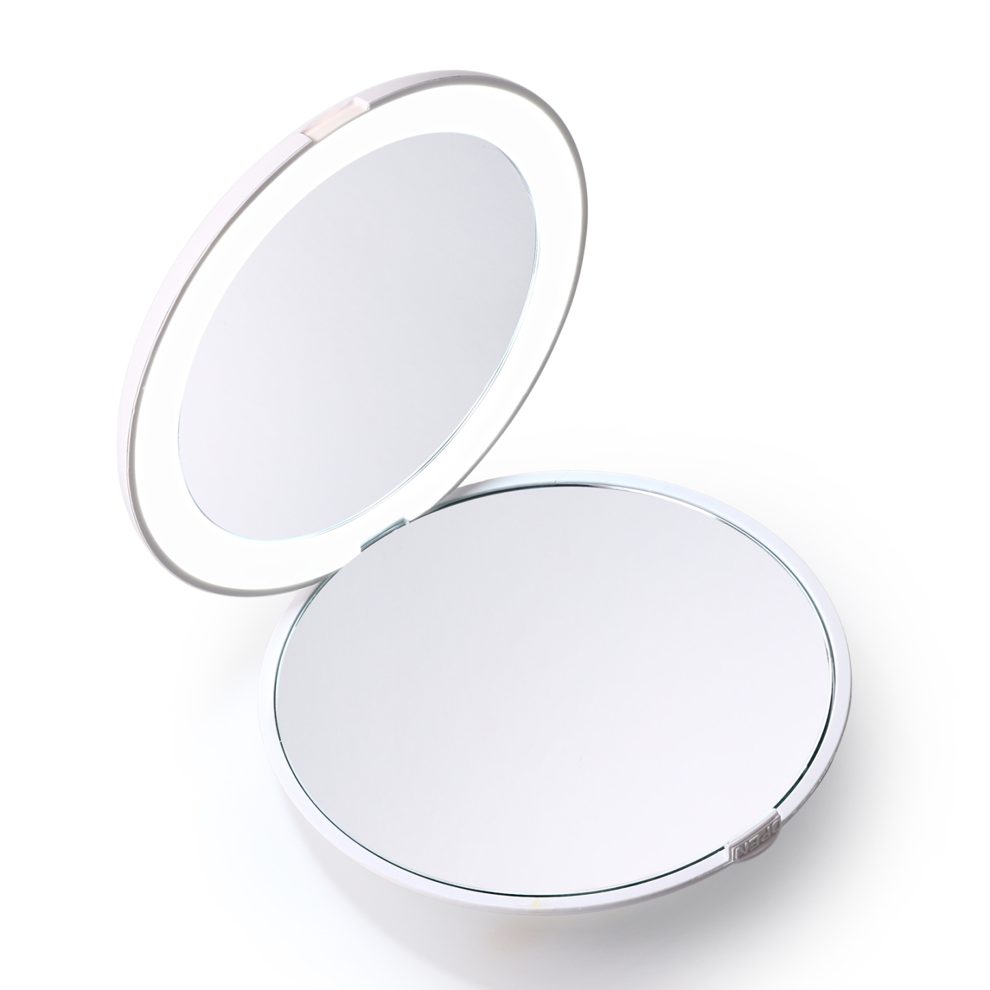 Personalised Birth Flower Pocket Mirror with Led Light Custom Name Compact Mirror Gifts for Her-Jessemade AU