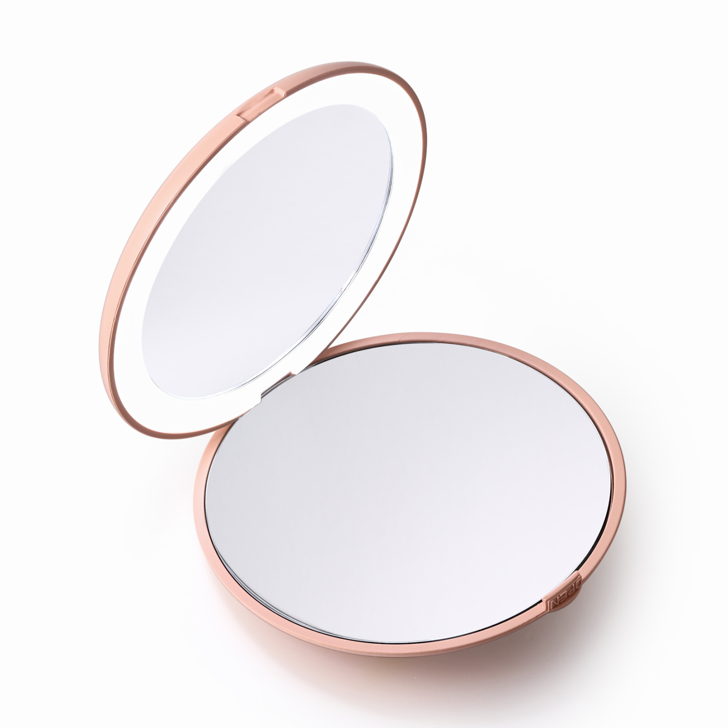 Personalised Birth Flower Pocket Mirror with Led Light Custom Name Compact Mirror Gifts for Her-Jessemade AU