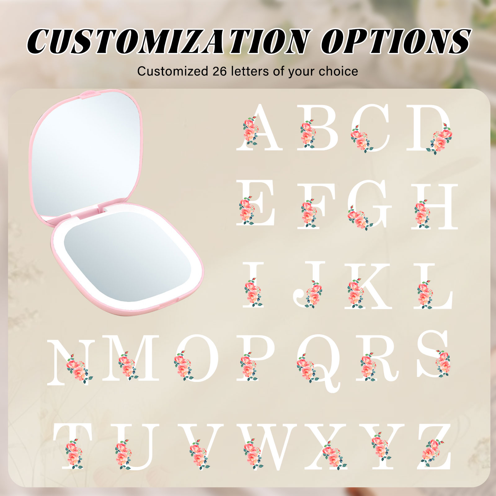[Copy]Personalised Mirror Light Custom 2 Names Mirror Wall Decorations Infinity Love Couple Gifts