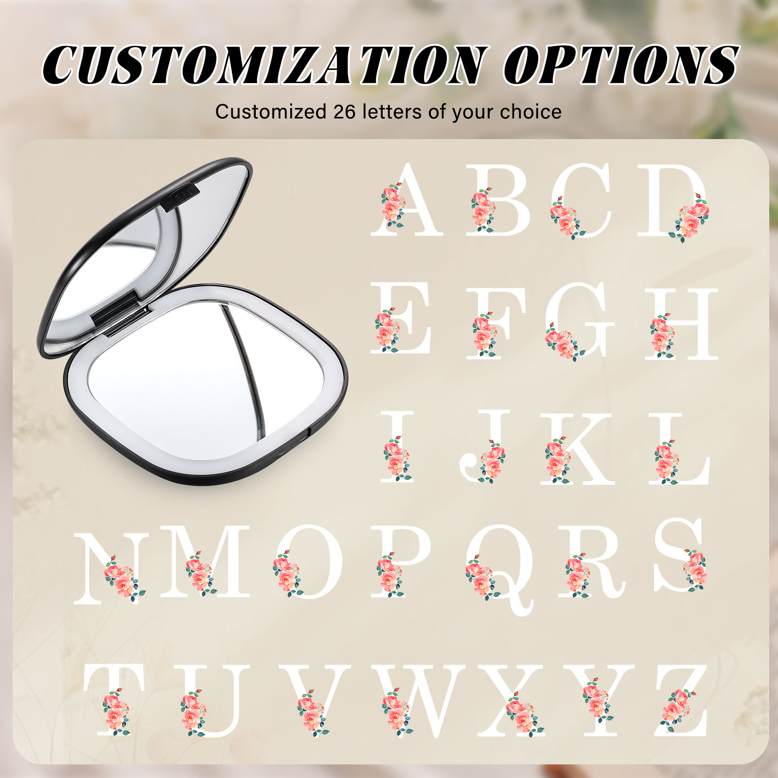 [Copy]Personalised Mirror Light Custom 2 Names Mirror Wall Decorations Infinity Love Couple Gifts