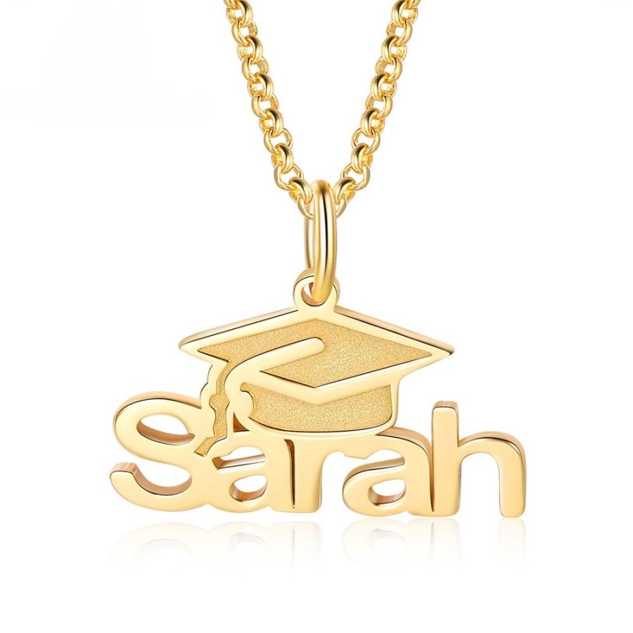 Personalised Graduation Necklace Custom 1 Name Necklace Gift For Women-Jessemade AU