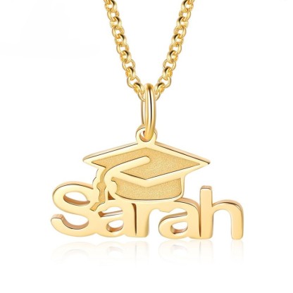 Personalised Graduation Necklace Custom 1 Name Necklace Gift For Women-Jessemade AU
