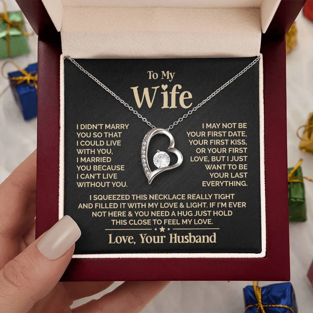To My Wife Heart Necklace -Women's Necklace Valentine’s Day Gifts for Wife | Jessemade