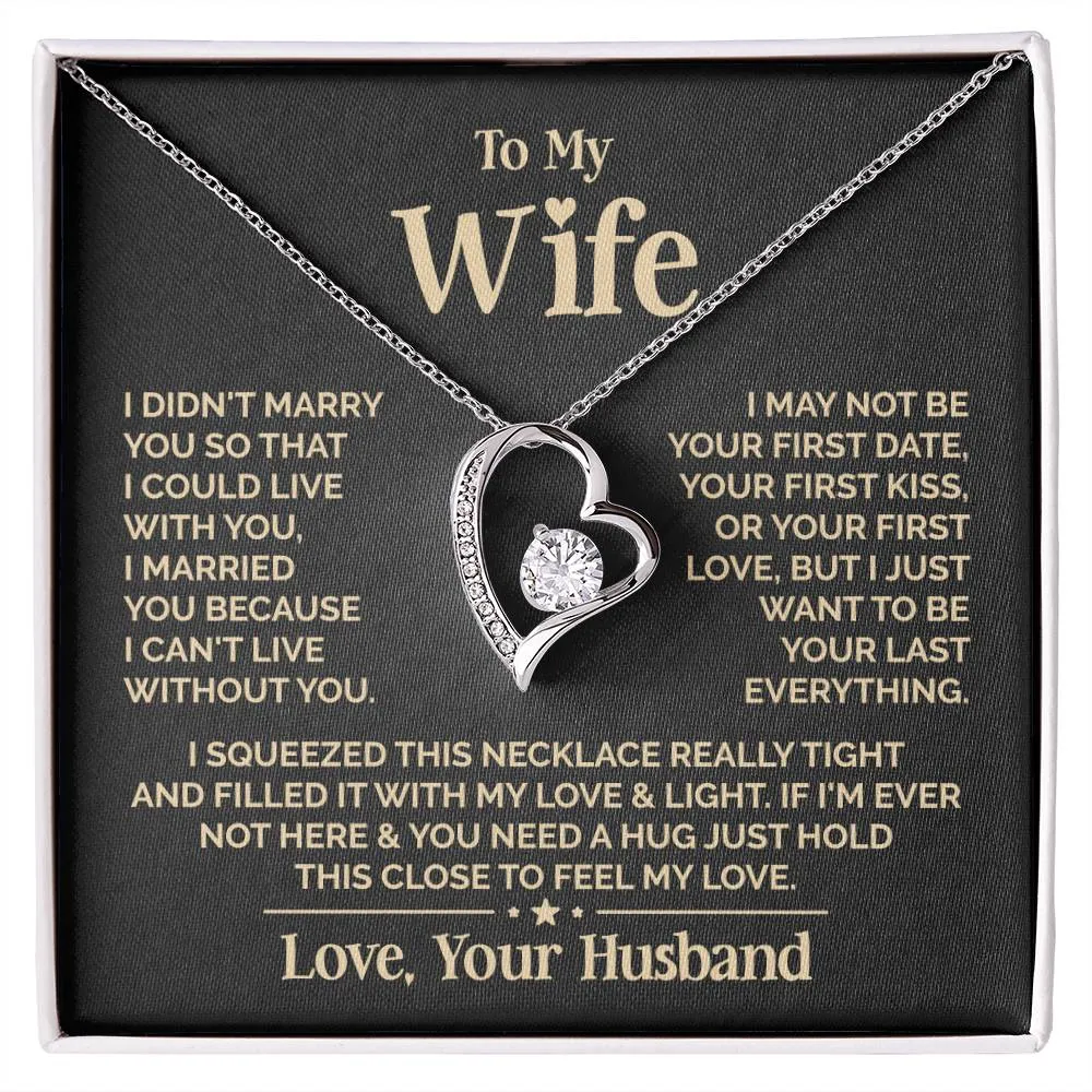 To My Wife Heart Necklace -Women's Necklace Valentine’s Day Gifts for Wife | Jessemade