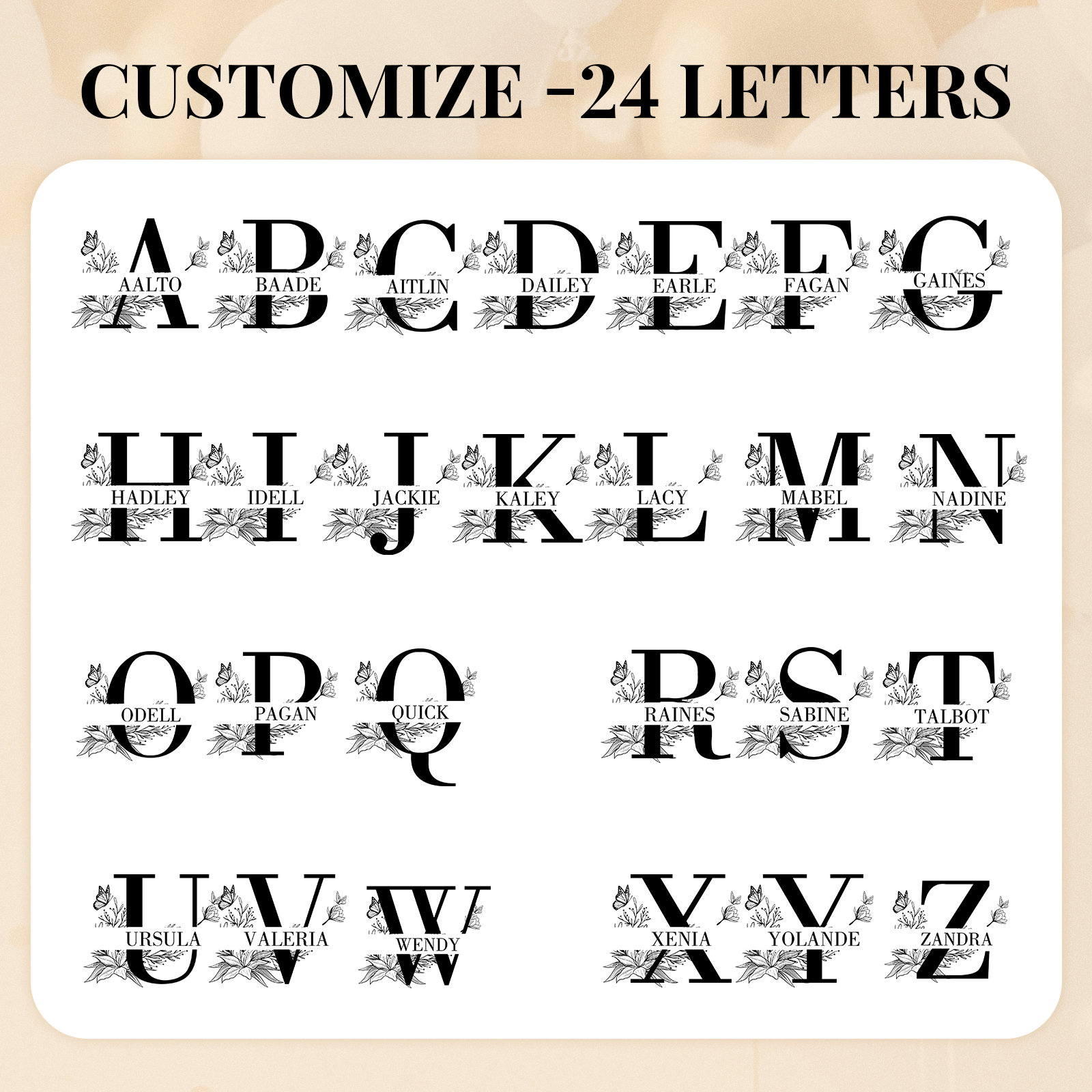 Personalised Name Multi-Functional Storage Jewelry Bag Custom Makeup Bag Jewelry Storage Gifts for Her-Jessemade AU