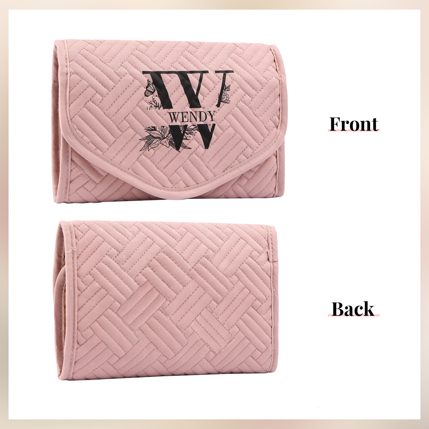 Personalised Name Multi-Functional Storage Jewelry Bag Custom Makeup Bag Jewelry Storage Gifts for Her-Jessemade AU