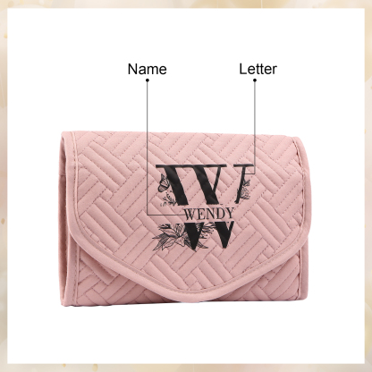 Personalised Name Multi-Functional Storage Jewelry Bag Custom Makeup Bag Jewelry Storage Gifts for Her-Jessemade AU