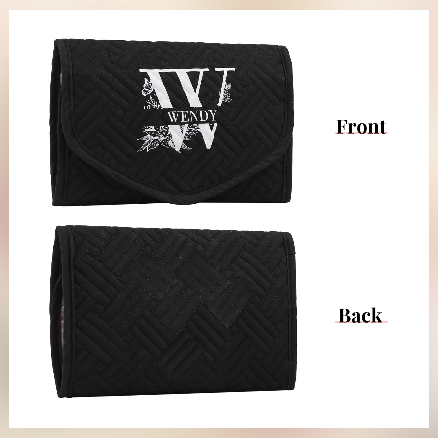 Personalised Name Multi-Functional Storage Jewelry Bag Custom Makeup Bag Jewelry Storage Gifts for Her-Jessemade AU