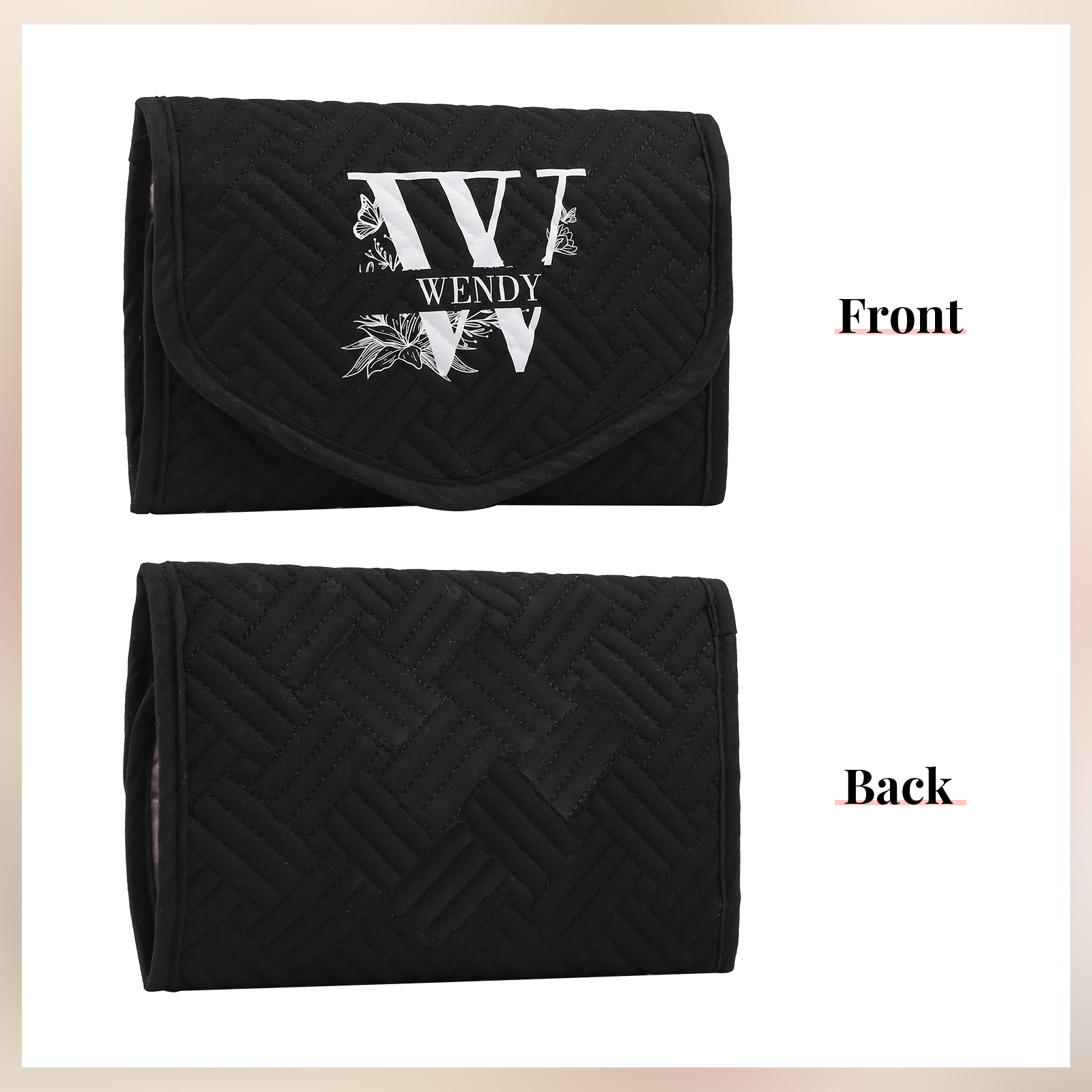 Personalised Name Multi-Functional Storage Jewelry Bag Custom Makeup Bag Jewelry Storage Gifts for Her-Jessemade AU