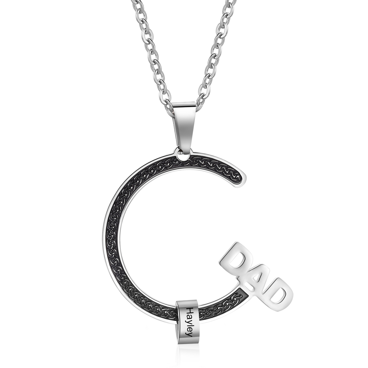Personalised Dad Necklace Custom 1–6 Names Stainless Steel Gifts for Him-Jessemade AU