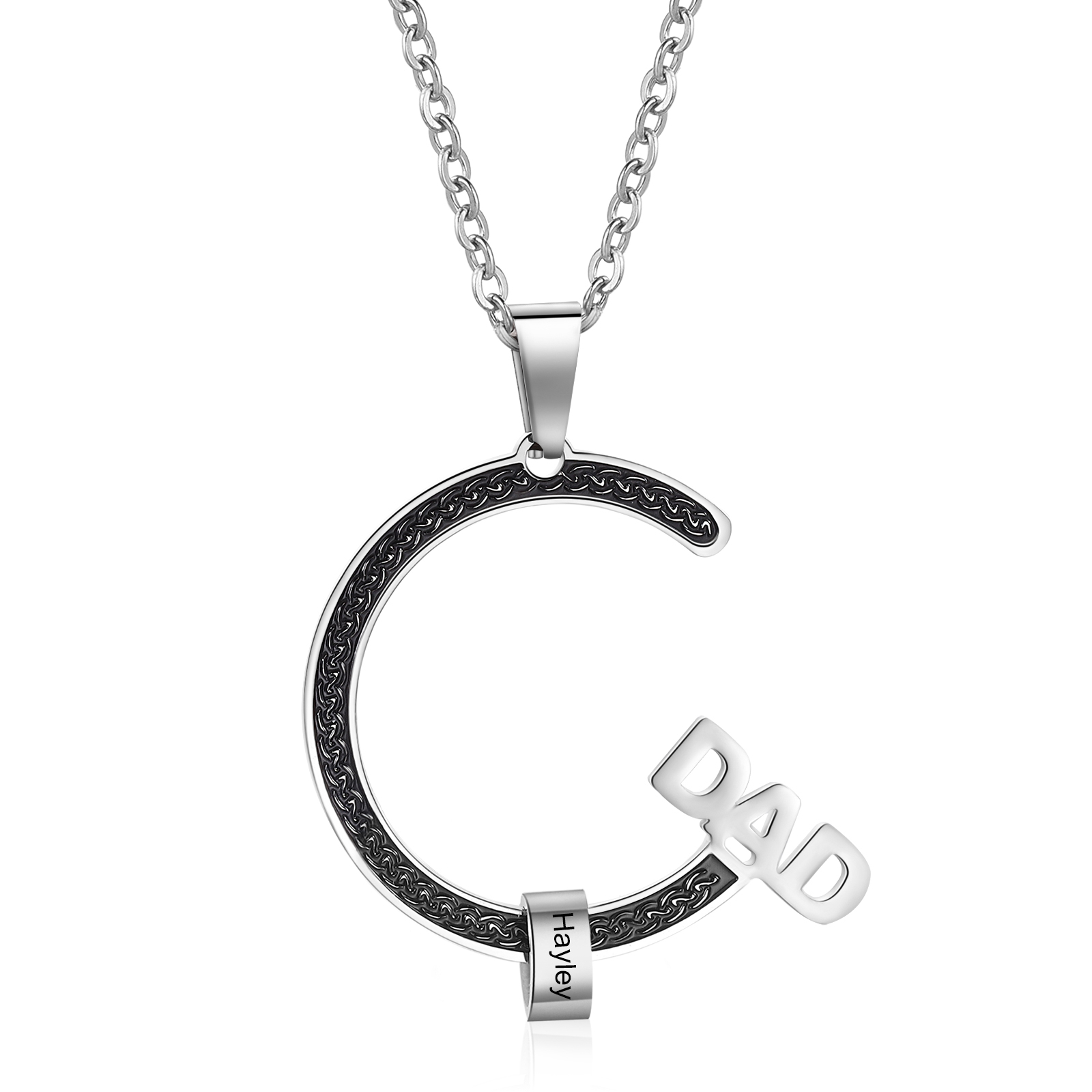 Personalised Dad Necklace Custom 1–6 Names Stainless Steel Gifts for Him-Jessemade AU