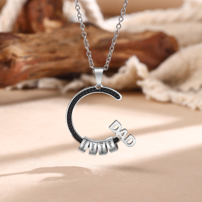 Personalised Dad Necklace Custom 1–6 Names Stainless Steel Gifts for Him-Jessemade AU