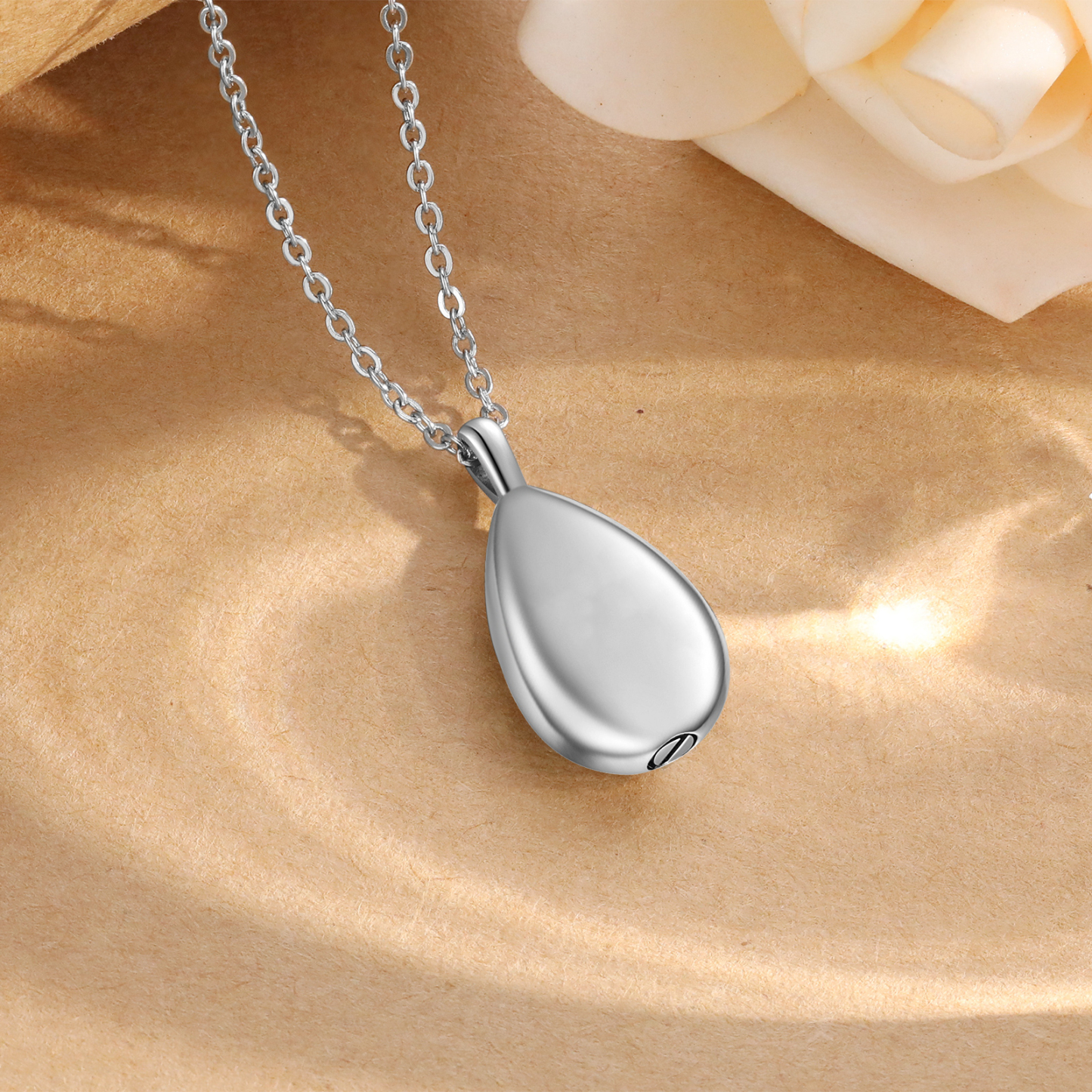 Personalised Memorial Ashes Necklace Custom Photo Commemorative Gifts - I Will Carry You Until I See You Again-Jessemade AU