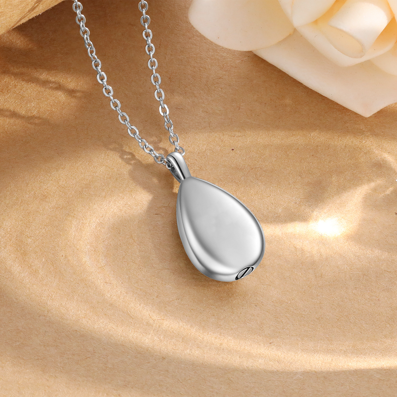 Personalised Memorial Ashes Necklace Custom Photo Commemorative Gifts - I Will Carry You Until I See You Again-Jessemade AU