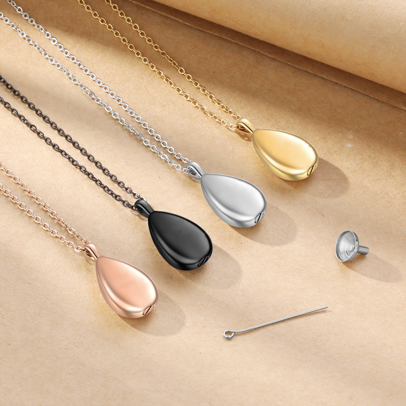 Personalised Memorial Ashes Necklace Custom Photo Commemorative Gifts - I Will Carry You Until I See You Again-Jessemade AU