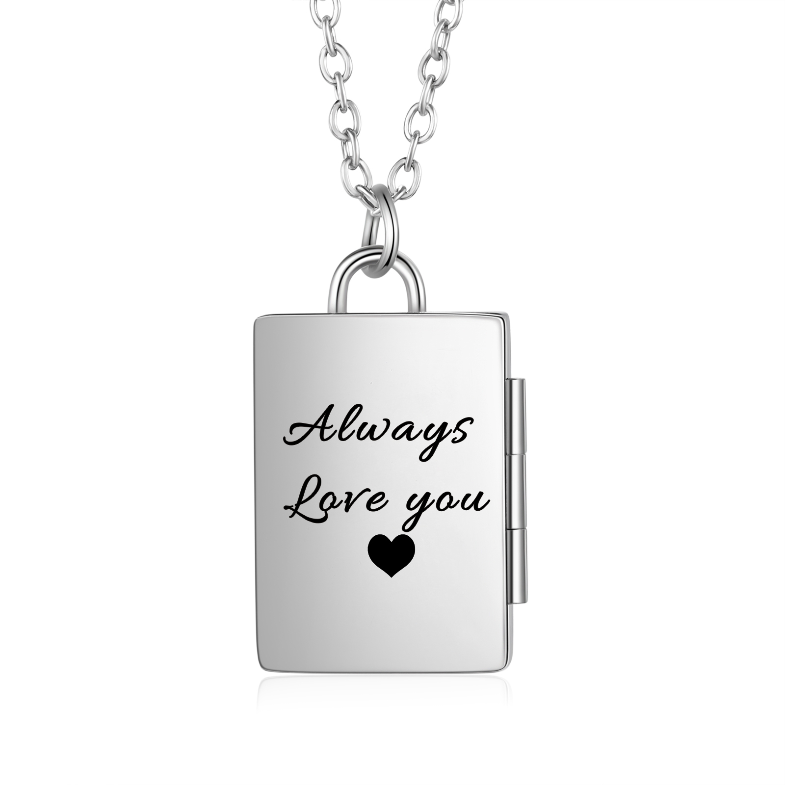 Personalised 2 Photos Frame Necklace A Heartwarming Custom Gift for Her