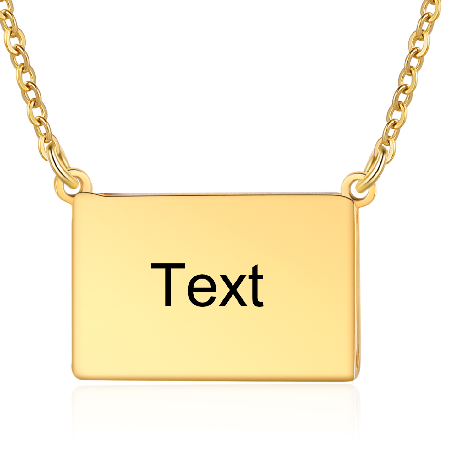 Forever & Always Personalised Hidden Photo Locket Necklace Envelope Style Photo Necklace for Her