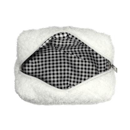 Personalised Embroidered Makeup Bag Bridesmaid Cosmetic Bag Leather Toiletry Bag Christmas Gift Bridesmaid Gift Bridal Shower Gift