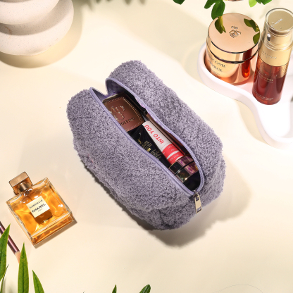 Personalised Embroidered Makeup Bag Bridesmaid Cosmetic Bag Leather Toiletry Bag Christmas Gift Bridesmaid Gift Bridal Shower Gift