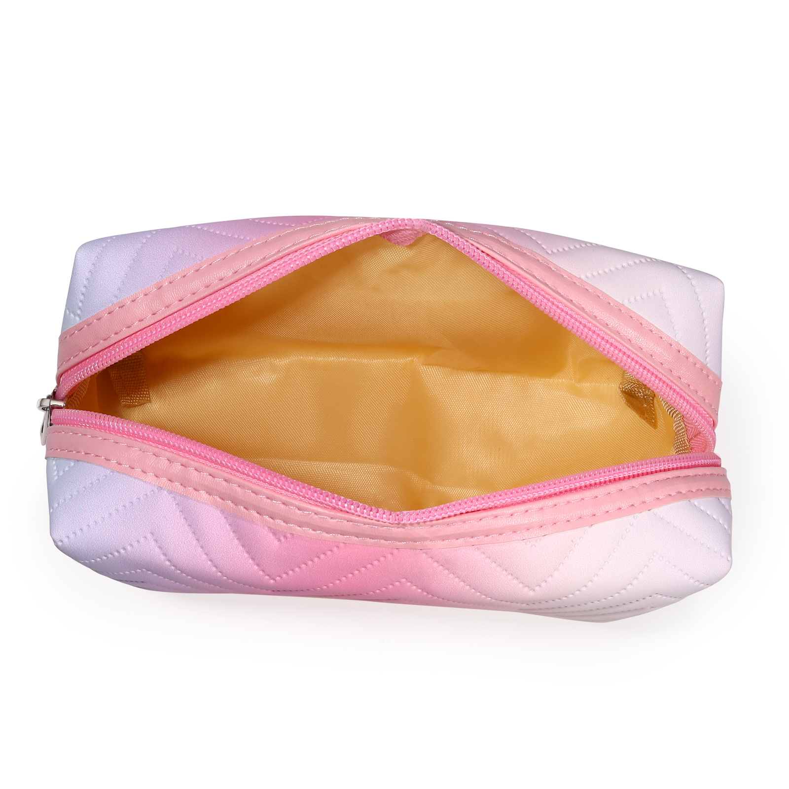 Personalised Embroidered Makeup Bag Teen Girls Small Travel Makeup Bag Zipper Bag Cosmetic Bag Waterproof Cute Rainbow Pink Gradient Makeup Bag