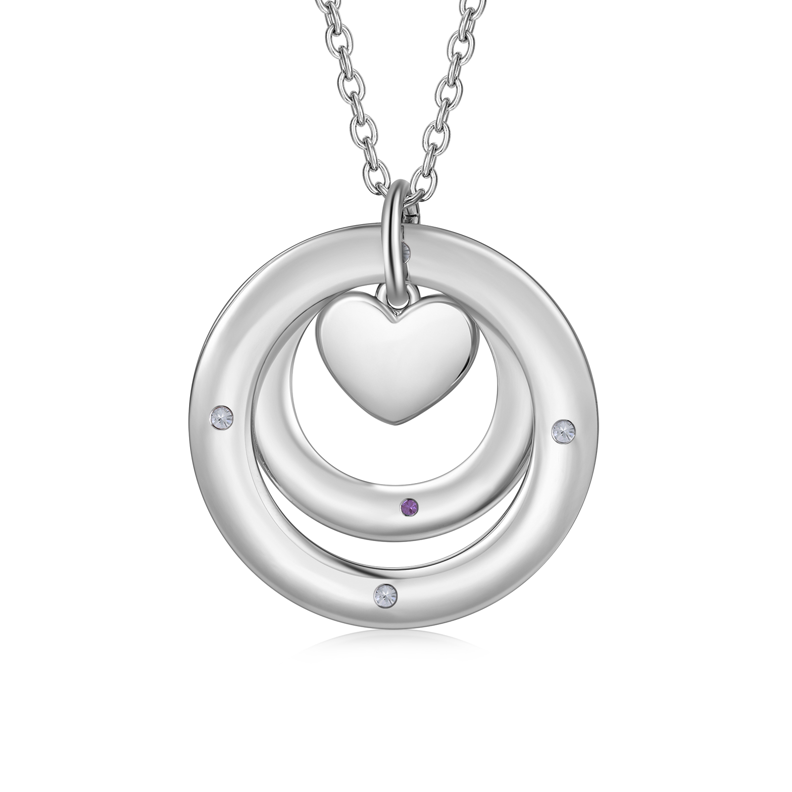 Personalised Necklace Custom 3 Birthstones and Names Jewelry Ideal Mothers' Day Gift | Jessemade