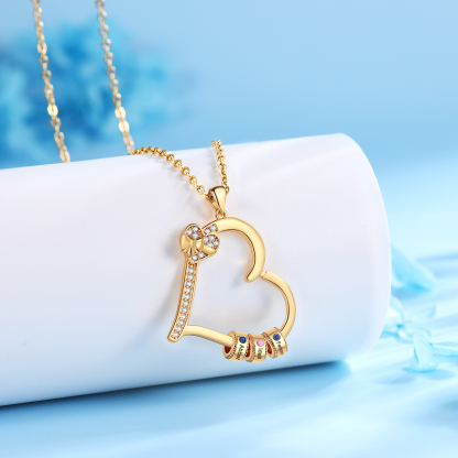 3 Names & 3 Birthstones Personalised Birthstone Bracelet – Infinity Family Heart Charm Jewellery | Jessemade