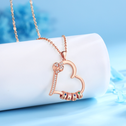 4 Names & 4 Birthstones Personalised Birthstone Bracelet – Infinity Family Heart Charm Jewellery | Jessemade