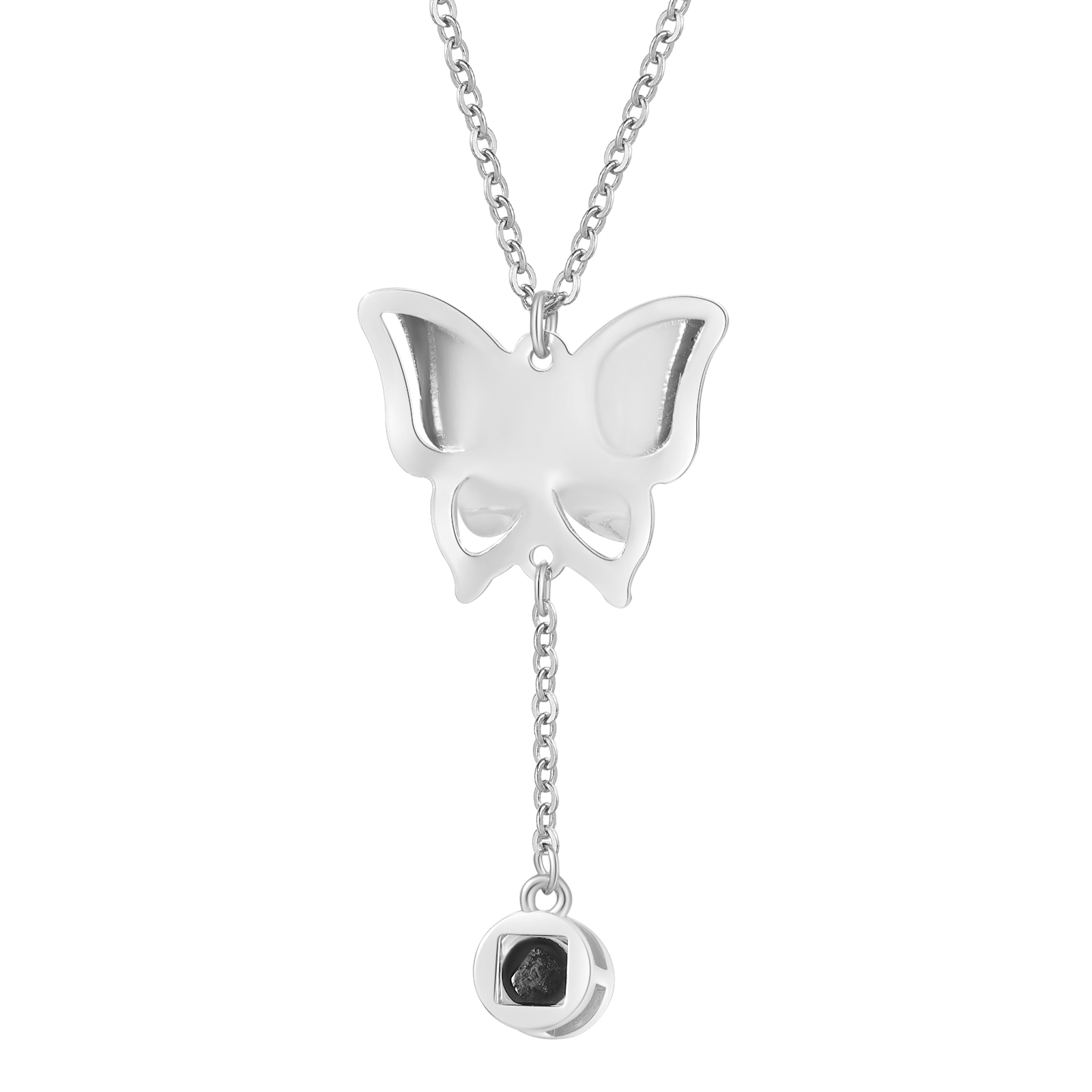 Personalised Butterfly Necklace Photo Projection Unique Gift for Her | Jessemade