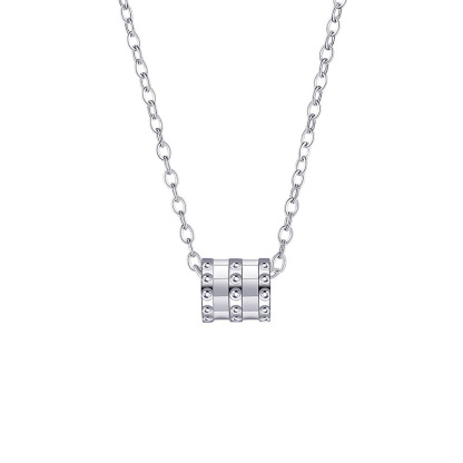 Minimalist Silver Pendant Necklace – Modern Stainless Steel Jewelry for Women | Jessemade