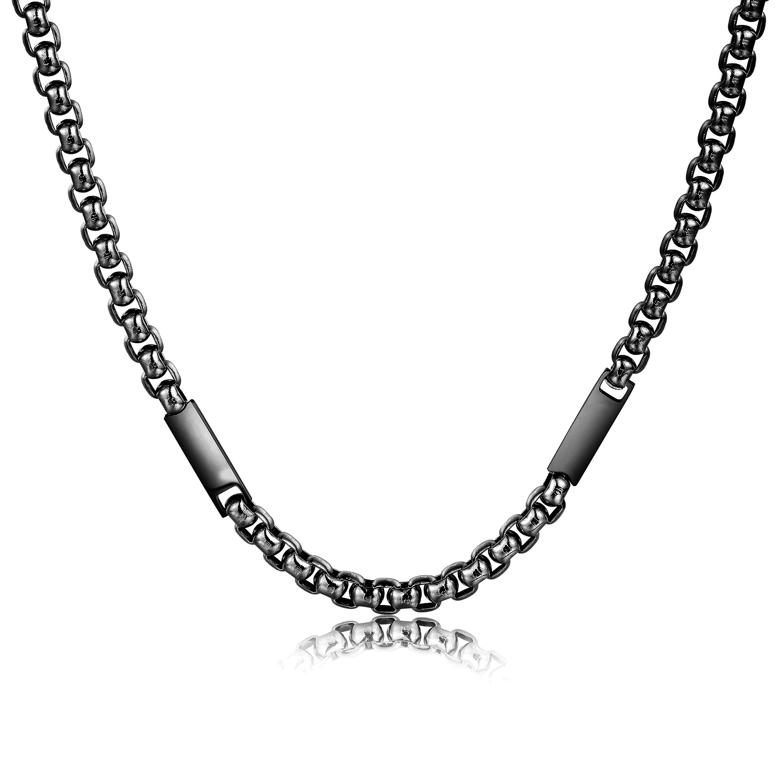 2 Names Personalised Father’s Day Necklace – Custom Engraved Chain for Dad | Jessemade